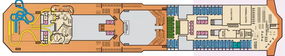 Carnival Cruise Line Carnival Sunshine Deck 10