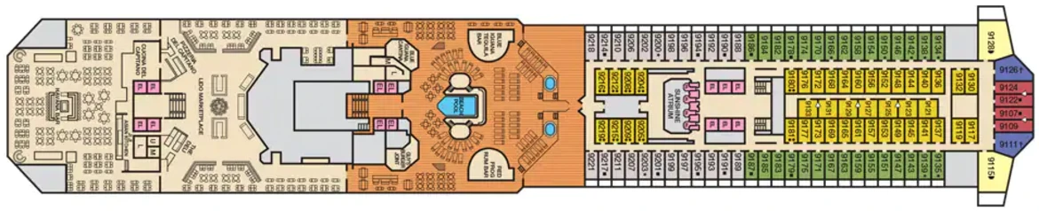 Carnival Cruise Line Carnival Sunshine Deck 9