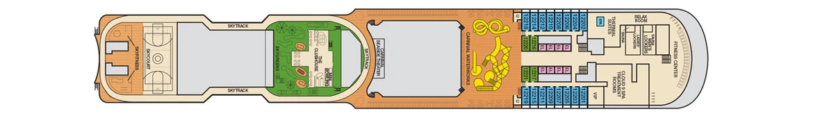 Carnival Cruis Lines Carnival Horizon Deck Plans Deck 12