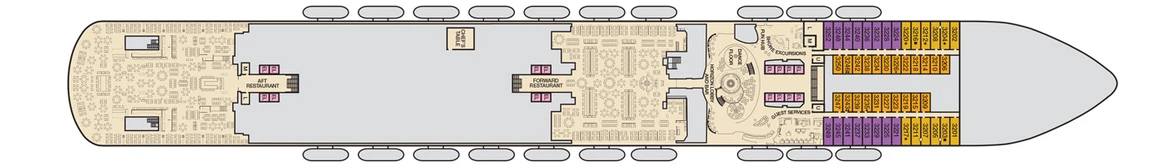 Carnival Cruis Lines Carnival Horizon Deck Plans Deck 3