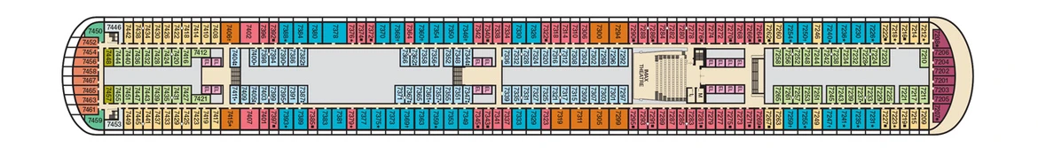 Carnival Cruis Lines Carnival Horizon Deck Plans Deck 7