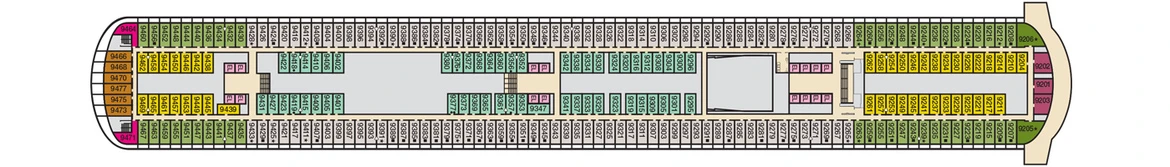 Carnival Cruis Lines Carnival Horizon Deck Plans Deck 9