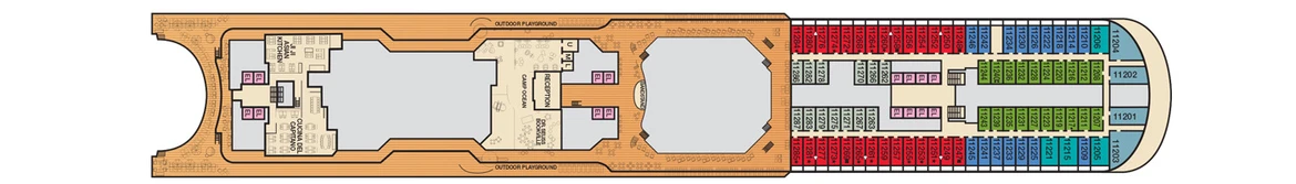 Carnival Cruis Lines Carnival Horizon Deck Plans Deck 11