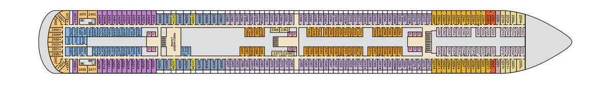 Carnival Cruis Lines Carnival Horizon Deck Plans Deck 2