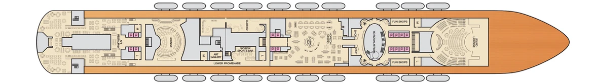 Carnival Cruis Lines Carnival Horizon Deck Plans Deck 4