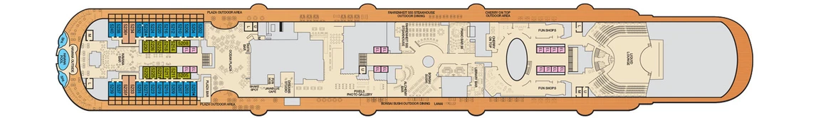 Carnival Cruis Lines Carnival Horizon Deck Plans Deck 5