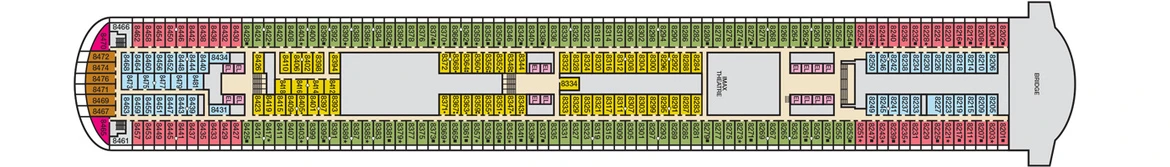 Carnival Cruis Lines Carnival Horizon Deck Plans Deck 8