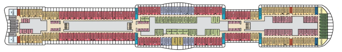 Carnival Cruise Lines Mardi Gras Deck Plans Deck 10