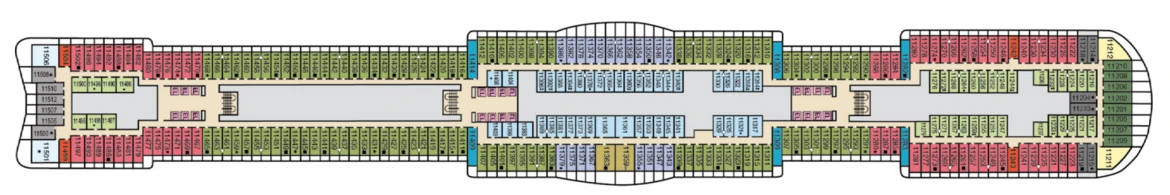 Carnival Cruise Lines Mardi Gras Deck Plans Deck 11