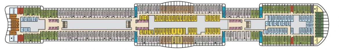 Carnival Cruise Lines Mardi Gras Deck Plans Deck 12