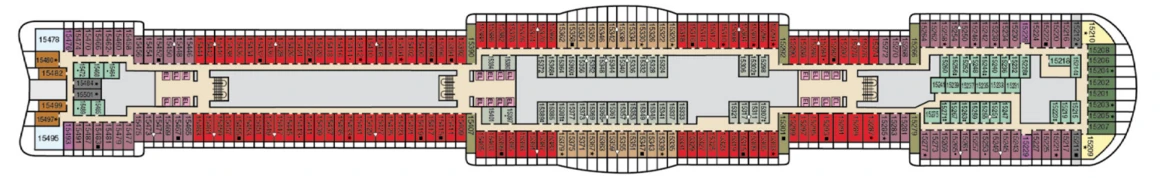 Carnival Cruise Lines Mardi Gras Deck Plans Deck 15