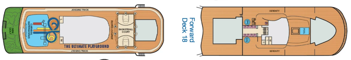 Carnival Cruise Lines Mardi Gras Deck Plans Deck 18