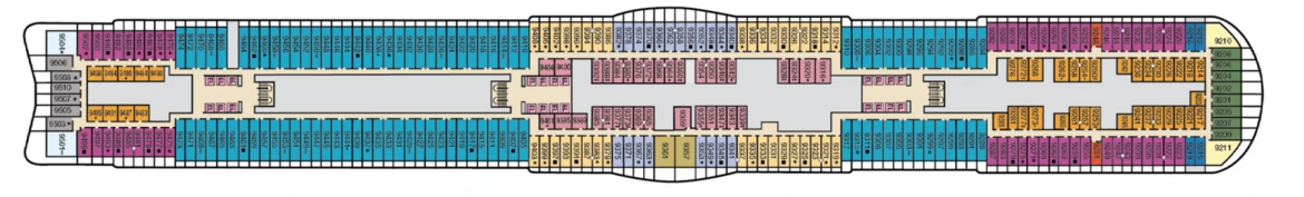 Carnival Cruise Lines Mardi Gras Deck Plans Deck 9