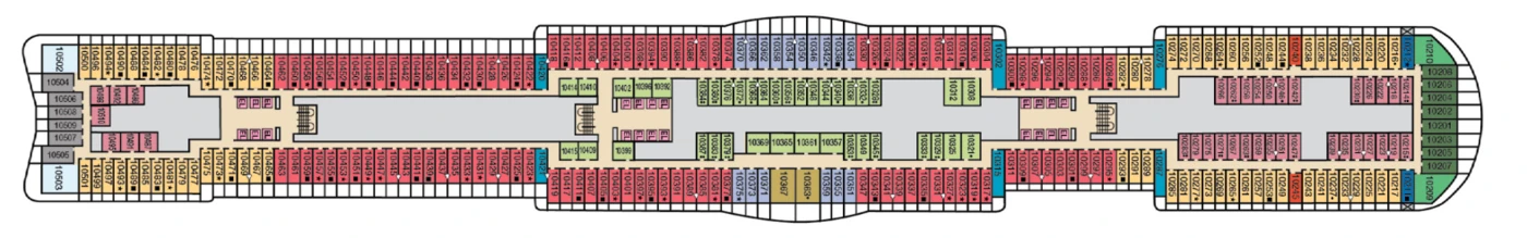 Carnival Cruises Carnival Celebration Deck Plans Deck 10