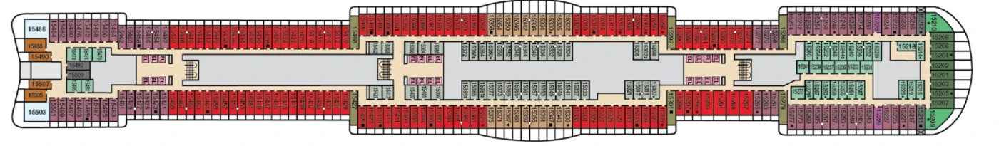 Carnival Cruises Carnival Celebration Deck Plans Deck 15