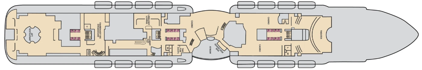 Carnival Cruises Carnival Celebration Deck Plans Deck 7