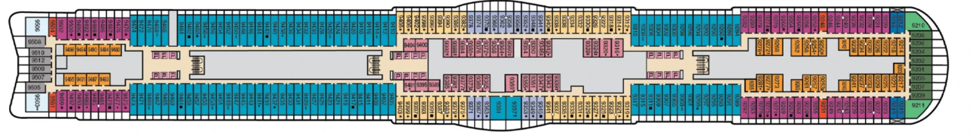 Carnival Cruises Carnival Celebration Deck Plans Deck 9