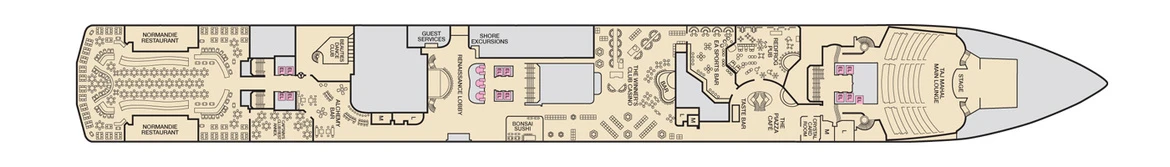 Carnival Cruise Lines Carnival Pride Deck Plans Deck 2 Jpg