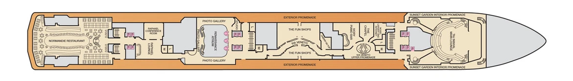 Carnival Cruise Lines Carnival Pride Deck Plans Deck 3 Jpg