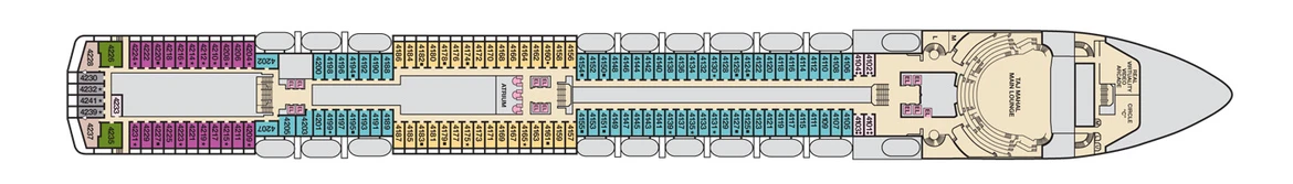 Carnival Cruise Lines Carnival Pride Deck Plans Deck 4 Jpg