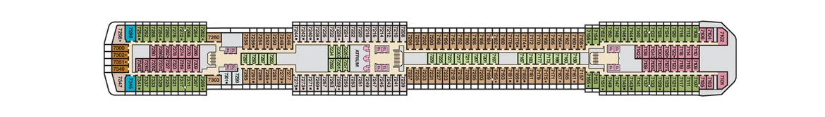 Carnival Cruise Lines Carnival Pride Deck Plans Deck 7 Jpg