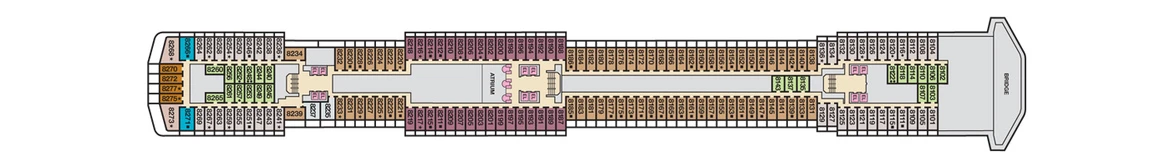 Carnival Cruise Lines Carnival Pride Deck Plans Deck 8 Jpg