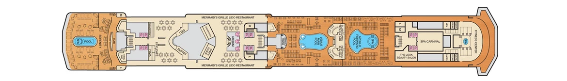 Carnival Cruise Lines Carnival Pride Deck Plans Deck 9 Jpg