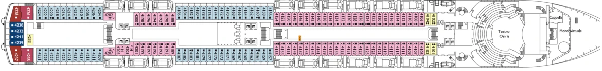 Costa Cruises Costa Mediterranea Deck Plans Teseo