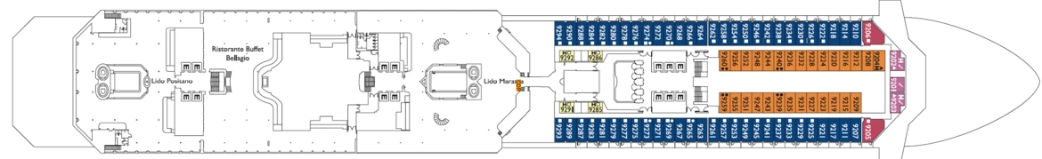 Costa Cruises Costa Magica Deck Plans Giotto