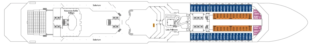 Costa Cruises Costa Magica Deck Plans Tiziano