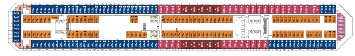 Costa Cruises Costa Pacifica Deck Plans Alhambra