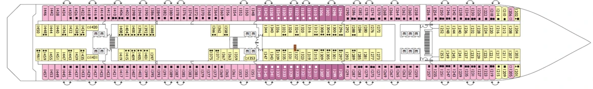 Costa Cruises Costa Pacifica Deck Plans Notturno