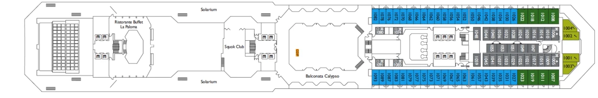 Costa Cruises Costa Pacifica Deck Plans Satie