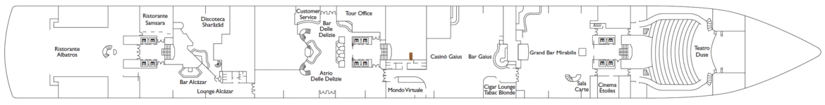 Costa Cruises Costa Deliziosa Deck Plans Gardenia