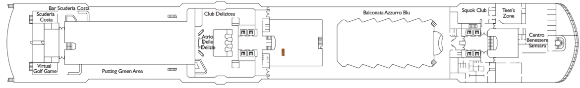 Costa Cruises Costa Deliziosa Deck Plans Magnolia