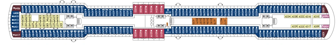 Costa Cruises Costa Deliziosa Deck Plans Ortensia