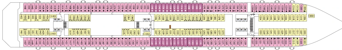 Costa Cruises Costa Favolosa Deck Plans Babilonia