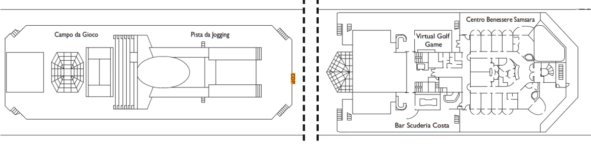 Costa Cruises Costa Favolosa Deck Plans El Prado