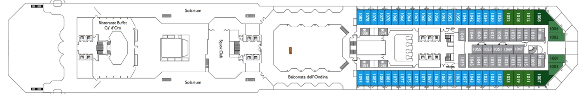 Costa Cruises Costa Favolosa Deck Plans Escorial