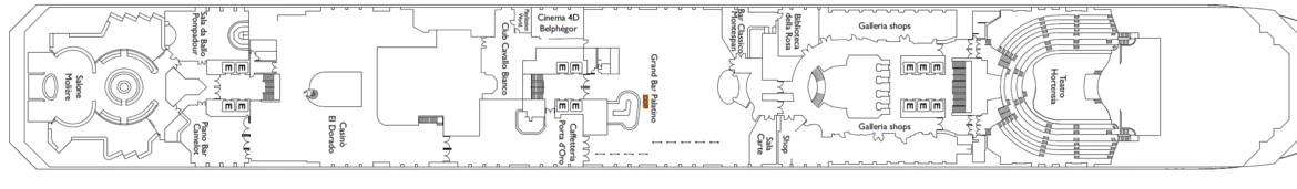 Costa Cruises Costa Favolosa Deck Plans Tivoli