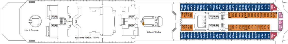 Costa Cruises Costa Favolosa Deck Plans Villa Bourghese