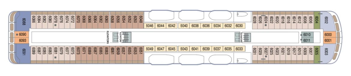 Azamara Club Cruises Azamara Pursuit Decks Plans Deck 6