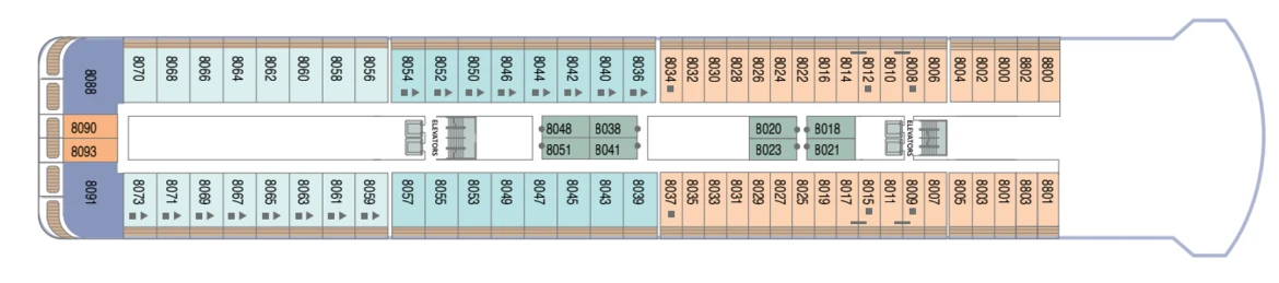 Azamara Club Cruises Azamara Pursuit Decks Plans Deck 8