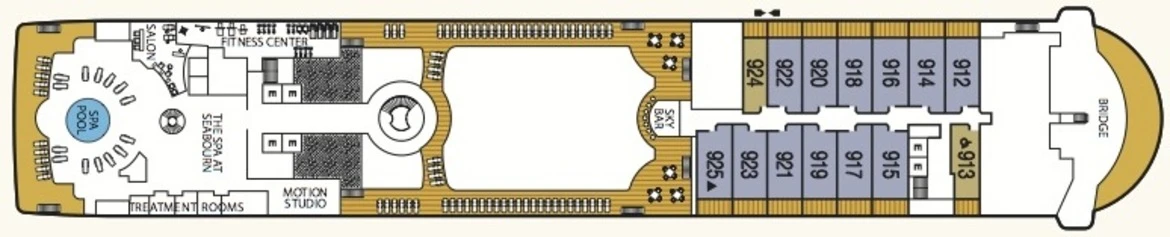 Seabourn Odyssey Class Deckplans Deck 9