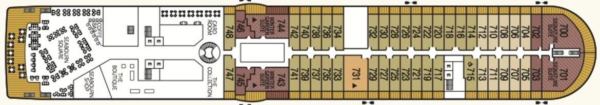 Seabourn Odyssey Class Deckplans Deck 7