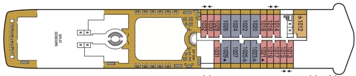 Seabourn Encore Deck Plans Deck 10