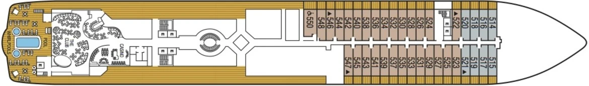 Seabourn Encore Deck Plans Deck 5