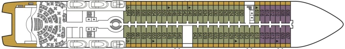 Seabourn Encore Deck Plans Deck 6