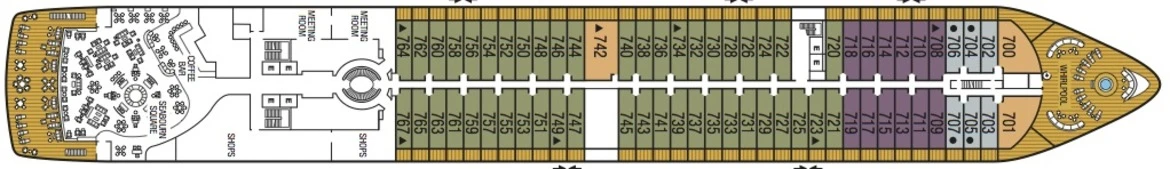 Seabourn Encore Deck Plans Deck 7