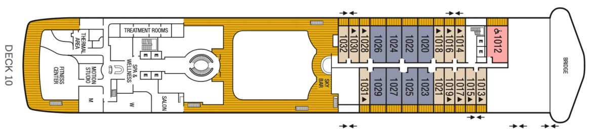 Seabourn Seabourn Ovation Deck Plan 10